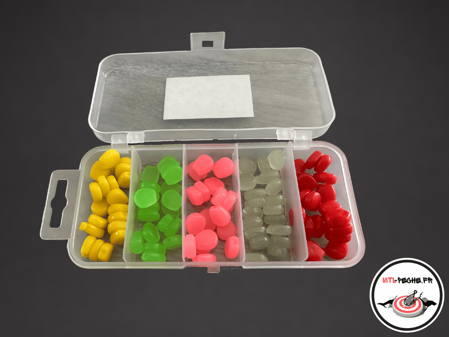 Boîte de 100 Maïs Artificiel | Jaune, Rouge, Rose, Vert et fluorescent