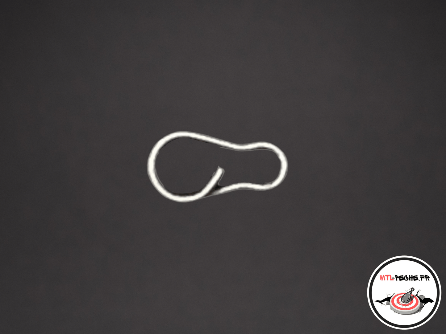 Agrafe Clip Rapide Noir Mat. Pêche à la carpe. Taille S et M